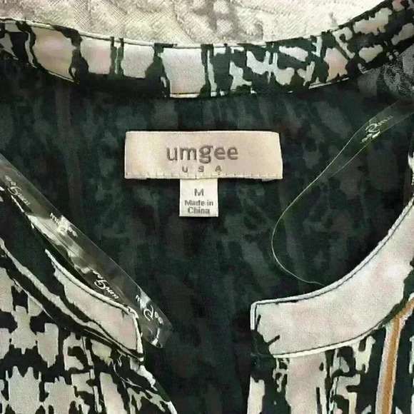 Umgee USA Tunic Dress  Tie Sleeves Green - Picture 7 of 8